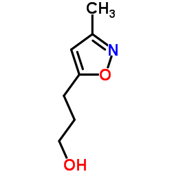 3-(3-甲基异恶唑-5-基)丙-1-醇结构式