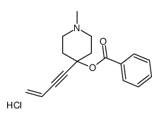 (4-but-3-en-1-ynyl-1-methylpiperidin-4-yl) benzoate,hydrochloride Structure
