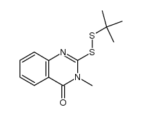 2-(tert-butyldisulfanyl)-3-methylquinazolin-4(3H)-one结构式