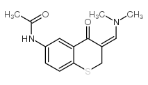 N-[3-[(二甲基氨基)亚甲基]-3,4-二氢-4-氧代-2H-1-苯并噻喃-6-基]乙酰胺结构式
