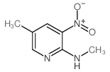 2-甲基氨基-5-甲基-3-硝基吡啶结构式