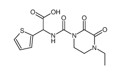 D(-)-2-(4-ethyl-2,3-dioxo-1-pipeazinecarboxamido)-2-(2-thienyl)acetic acid Structure