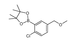 2-Chloro-5-methoxymethylphenylboronic acid pinacol ester Structure