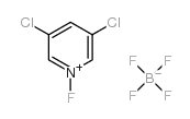 N-FLUORO-3,5-DICHLOROPYRIDINIUM TETRAFLUOROBORATE结构式
