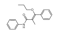 2-methyl-3-phenyl-3-propoxy-acrylic acid anilide结构式