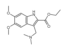 ethyl 3-((dimethylamino)methyl)-5,6-dimethoxy-1H-indole-2-carboxylate Structure