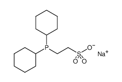 sodium 2-(dicyclohexylphosphino)ethanesulfonate Structure