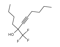 5-(trifluoromethyl)undec-6-yn-5-ol结构式