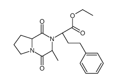 ethyl (2S)-2-[(3S,8aS)-3-methyl-1,4-dioxo-6,7,8,8a-tetrahydro-3H-pyrrolo[1,2-a]pyrazin-2-yl]-4-phenylbutanoate结构式