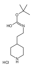 tert-Butyl (2-(piperidin-4-yl)ethyl)carbamate hydrochloride Structure