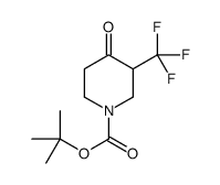 1-BOC-3-三氟甲基-哌啶-4-酮结构式