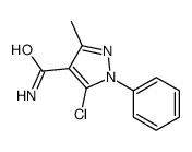 5-chloro-3-methyl-1-phenylpyrazole-4-carboxamide Structure