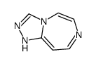 1H-1,2,4-Triazolo[4,3-d][1,4]diazepine(9CI) Structure