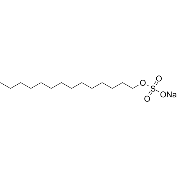 Tetradecyl sulfate sodium Structure