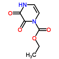 3,4-二氢-2,3-二氧代-1(2H)-吡嗪羧酸乙酯结构式