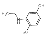 3-乙氨基-4-甲基苯酚结构式