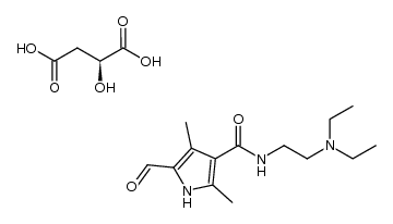 L-(-)-malic acid of 5-formyl-2,4-dimethyl-1H-pyrrole-3-carboxylic acid (2-diethylaminoethyl)amide结构式