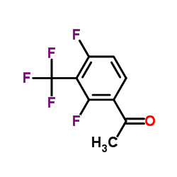 2,4-二氟-3-三氟甲基苯乙酮结构式