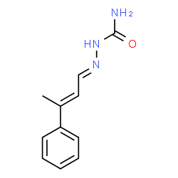 2-(3-Phenyl-2-butenylidene)hydrazinecarboxamide structure