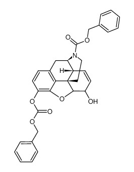 N,O3-biscarbobenzoxynormorphine结构式
