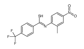 N-(2-methyl-4-nitrophenyl)-4-(trifluoromethyl)benzenecarbothioamide结构式