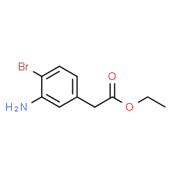 3-氨基-4-溴苯乙酸乙酯结构式