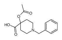 4-(乙酰基氧基)-1-苄基哌啶-4-羧酸结构式