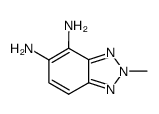 2H-Benzotriazole-4,5-diamine,2-methyl-结构式