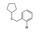 (2-Bromobenzyl)(cyclopentyl)sulfane Structure