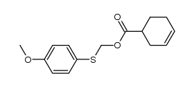 4-methoxyphenylthiomethyl 3-cyclohexenecarboxylate结构式