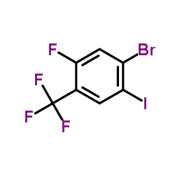 1-Bromo-5-fluoro-2-iodo-4-(trifluoromethyl)benzene Structure