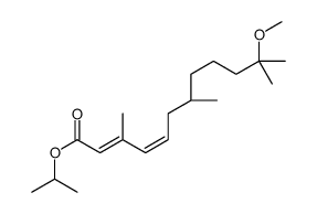 propan-2-yl (2Z,4E,7S)-11-methoxy-3,7,11-trimethyldodeca-2,4-dienoate结构式