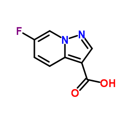 6-氟吡唑并[1,5-a]吡啶-3-羧酸结构式