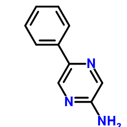 2-氨基-5-苯基吡嗪结构式