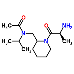 N-{[1-(L-Alanyl)-2-piperidinyl]methyl}-N-isopropylacetamide Structure
