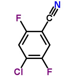 4-氯-2,5-二氟苯腈结构式