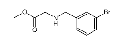 methyl N-<(3-bromophenyl)methyl>glycinate Structure