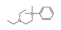 2-[dimethyl(phenyl)silyl]-N,N-diethylethanamine结构式