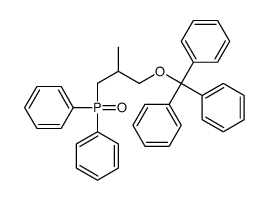 [(3-diphenylphosphoryl-2-methylpropoxy)-diphenylmethyl]benzene Structure