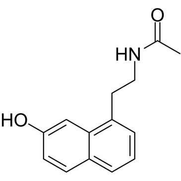 N-(2-(7-羟基萘-1-基)乙基)乙酰胺结构式