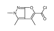 2H-Furo[2,3-c]pyrazole-5-carbonyl chloride, 2,3,4-trimethyl- (9CI) Structure