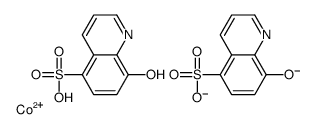 cobalt(2+),hydron,8-oxidoquinoline-5-sulfonate结构式