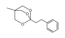 1-methyl-4-(2-phenylethyl)-3,5,8-trioxabicyclo[2.2.2]octane Structure