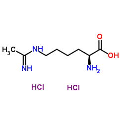 L-n6-(1-亚氨基乙基)赖氨酸双盐酸盐结构式