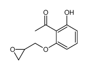 1-[2-hydroxy-6-(oxiran-2-ylmethoxy)phenyl]ethanone结构式