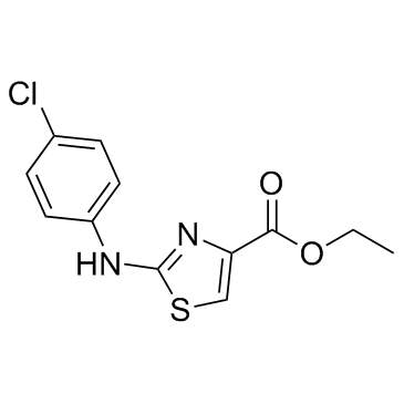 2-((4-氯苯基)氨基)噻唑-4-羧酸乙酯结构式