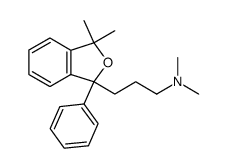 [3-(3,3-Dimethyl-1-phenyl-1,3-dihydro-isobenzofuran-1-yl)-propyl]-dimethyl-amine结构式
