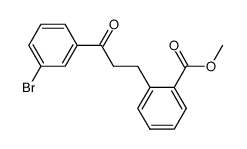 2-[3-(3-bromo-phenyl)-3-oxo-propyl]-benzoic acid methyl ester结构式