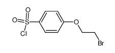 4-(2-bromoethoxy)benzenesulfonyl chloride结构式