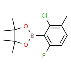 2-Chloro-6-fluoro-3-methylphenylboronic acid pinacol ester structure